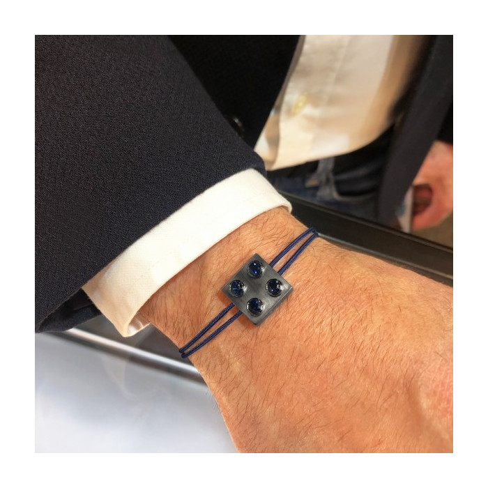 Bracelet Pure Icon 4 plots saphir