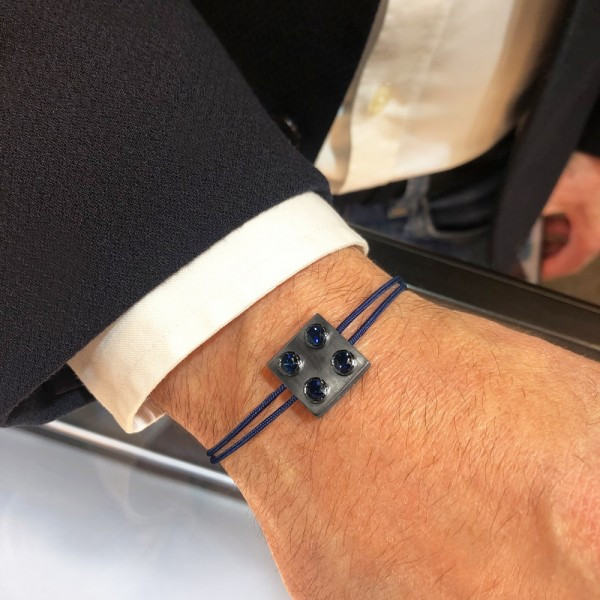 Bracelet Pure Icon 4 plots saphir Bracelet Pure Icon 4 plots saphir