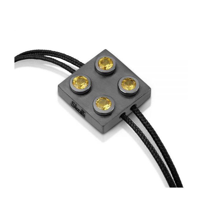 Bracelet Pure Icon 4 plots Or 750 & saphirs jaune