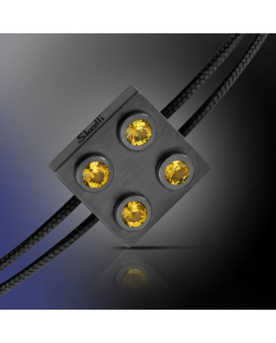 Bracelet Pure Icon 4 plots Or 750 & saphirs jaune