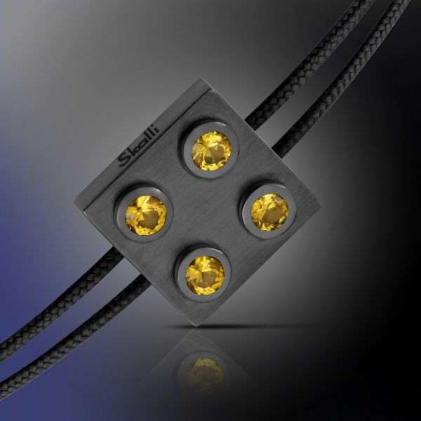 Bracelet Pure Icon 4 plots Or 750 & saphirs jaune Bracelet Pure Icon 4 plots Or 750 & saphirs jaune
