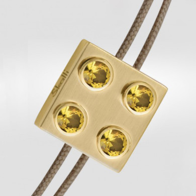 Bracelet Pure Icon 4 Plots Or jaune et saphirs jaunes Bracelet Pure Icon 4 Plots Or jaune et saphirs jaunes