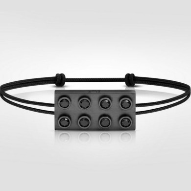 Bracelet Pure Icon 8 plots Or 18cts & diamants noirs Bracelet Pure Icon 8 plots Or 18cts & diamants noirs