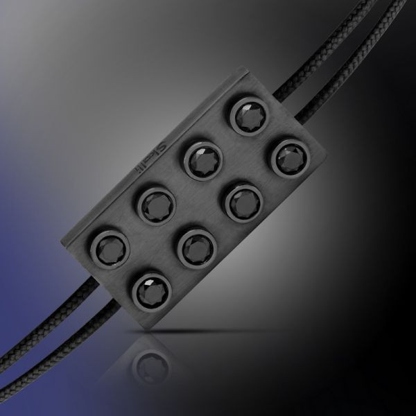 Bracelet Pure Icon 8 plots Or 18cts & diamants noirs Bracelet Pure Icon 8 plots Or 18cts & diamants noirs