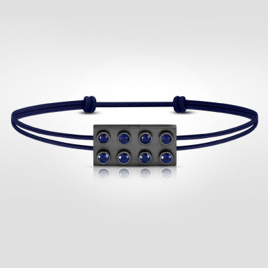 Bracelet Pure Icon 8 plots Or 18cts & saphirs bleus Bracelet Pure Icon 8 plots Or 18cts & saphirs bleus
