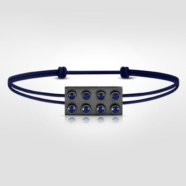 Bracelet Pure Icon 8 plots Or 18cts & saphirs bleus Bracelet Pure Icon 8 plots Or 18cts & saphirs bleus