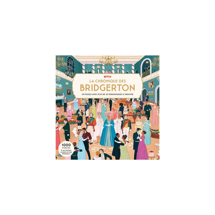 La chronique des Bridgerton : puzzle avec plus de 30 personnages à trouver (1000 pièces) La chronique des Bridgerton : puzzle avec plus de 30 personnages à trouver (1000 pièces)