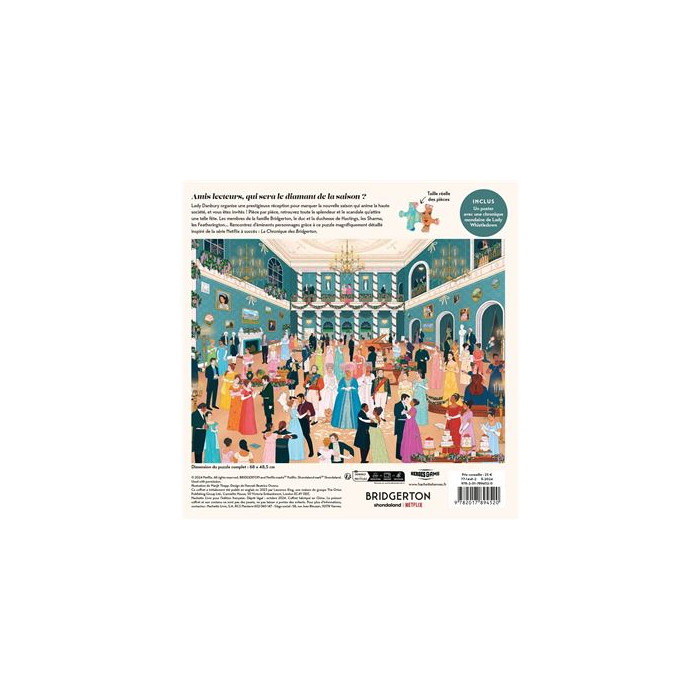 La chronique des Bridgerton : puzzle avec plus de 30 personnages à trouver (1000 pièces) La chronique des Bridgerton : puzzle avec plus de 30 personnages à trouver (1000 pièces)