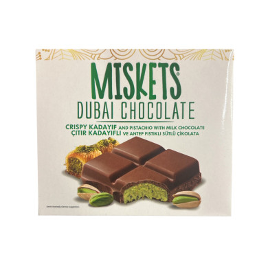 Dubaï Chocolate - pistache chocolat au lait 100g Dubaï Chocolate - pistache chocolat au lait 100g