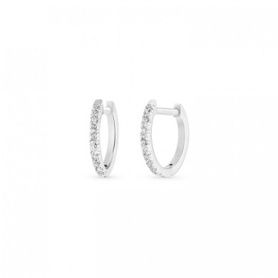 Be mine white diamond hoops Be mine white diamond hoops