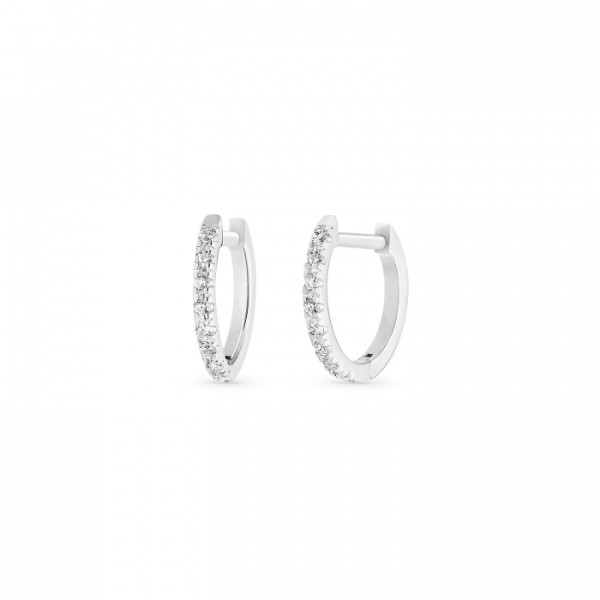 Be mine white diamond hoops Be mine white diamond hoops