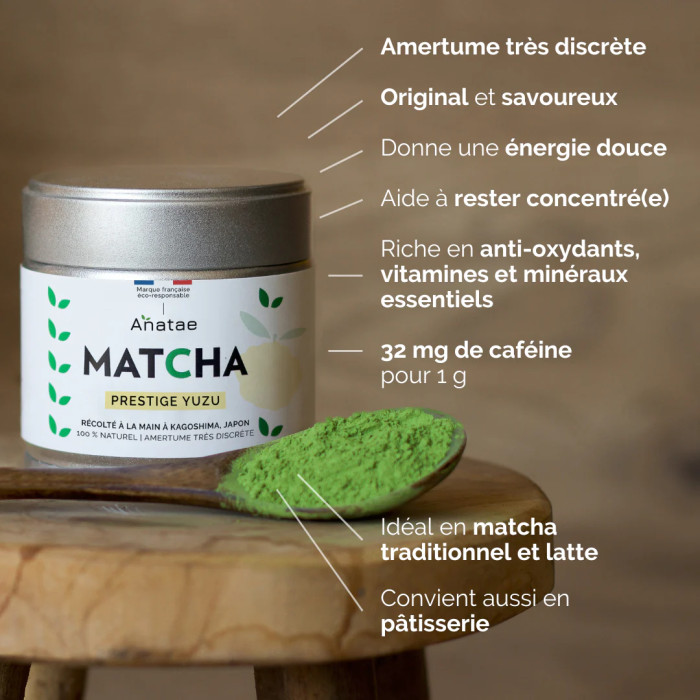 Thé Matcha Prestige Yuzu bio 30g Thé Matcha Prestige Yuzu bio 30g
