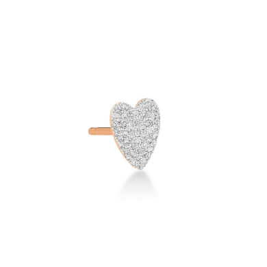 Solo angele diamond heart stud Solo angele diamond heart stud