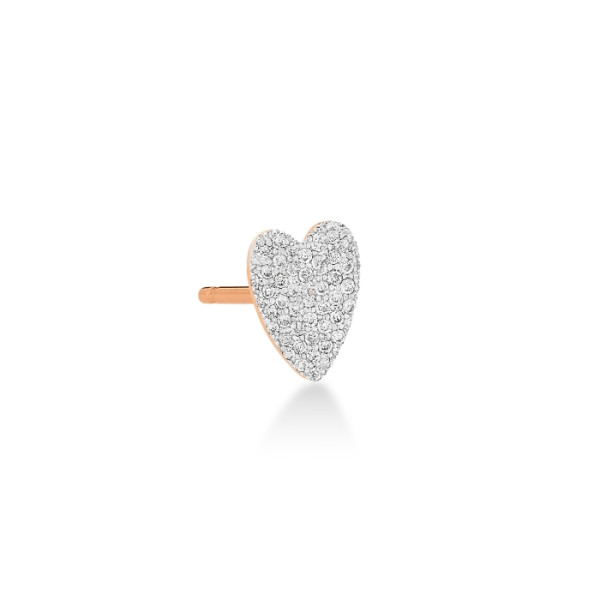 Solo angele diamond heart stud Solo angele diamond heart stud