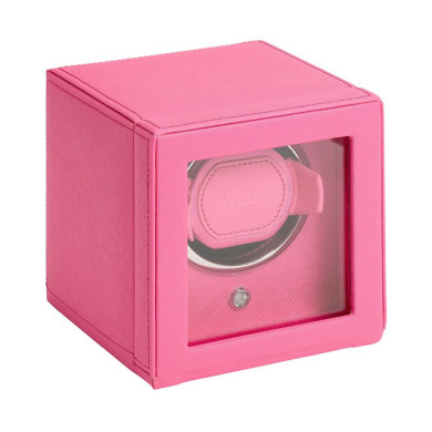 Cub Single Watch Winder Pink with Cover