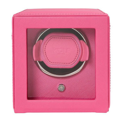 Cub Single Watch Winder Pink with Cover