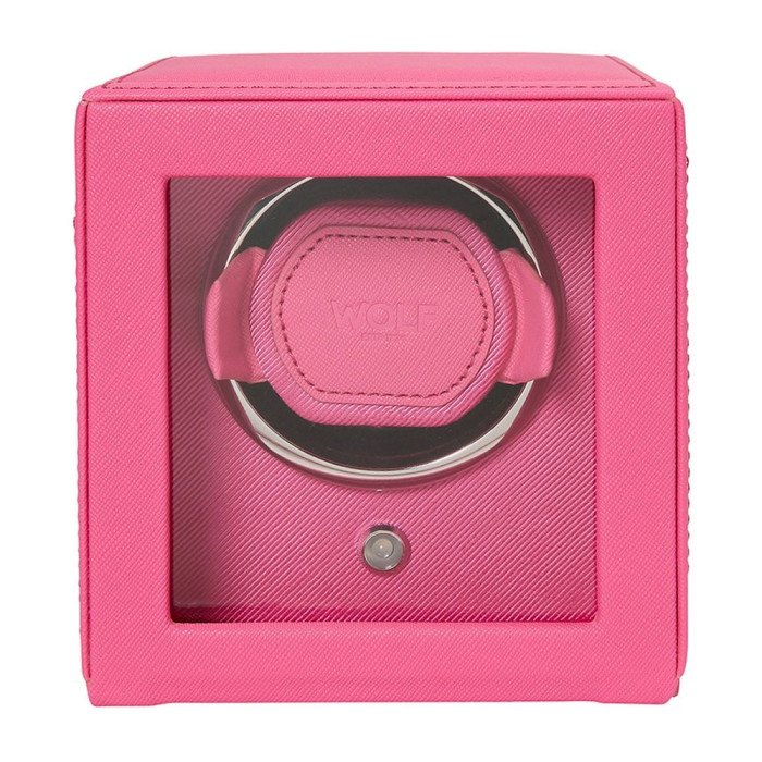 Cub Single Watch Winder Pink with Cover