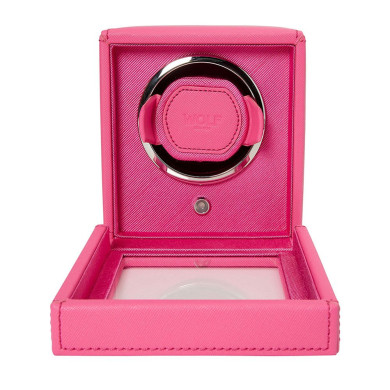 Cub Single Watch Winder Pink with Cover