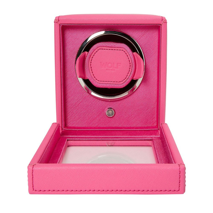 Cub Single Watch Winder Pink with Cover