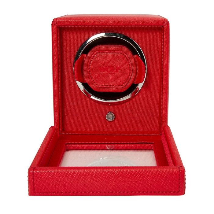 Cub Single Watch Winder Red with Cover Cub Single Watch Winder Red with Cover