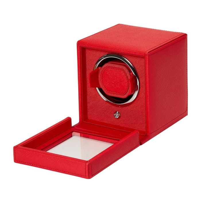 Cub Single Watch Winder Red with Cover Cub Single Watch Winder Red with Cover