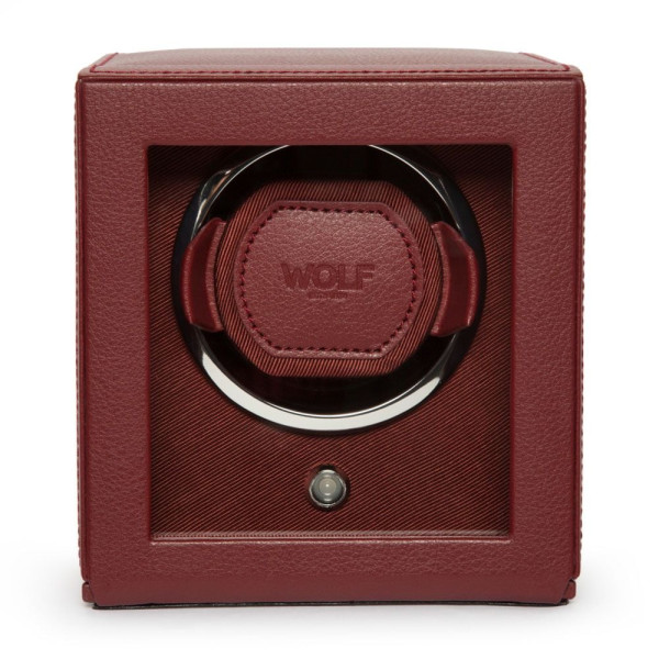 Remontoir de montre Cub bordeaux en cuir vegan - Wolf 1834 Remontoir de montre Cub bordeaux en cuir vegan - Wolf 1834