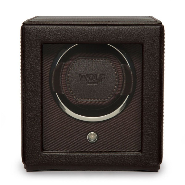 Remontoir de montre Cub marron en cuir vegan - Wolf 1834 Remontoir de montre Cub marron en cuir vegan - Wolf 1834