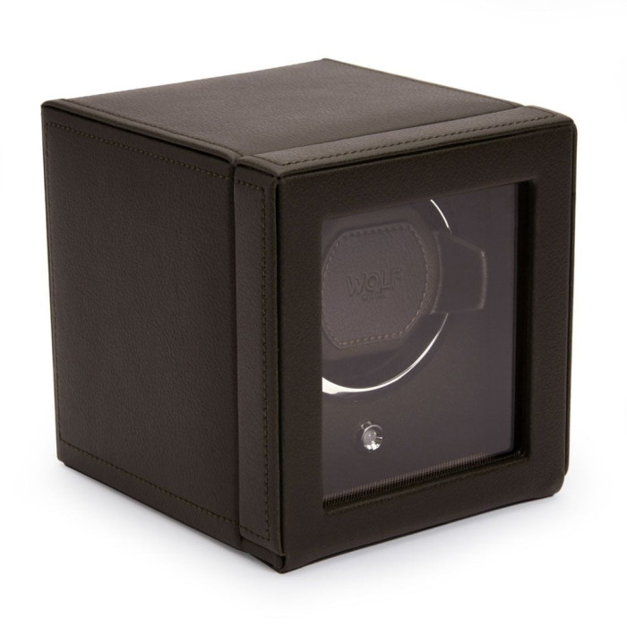 Cub Single Watch Winder brown with Cover Cub Single Watch Winder brown with Cover