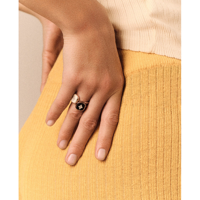 Bague pierrot blanc - taille 54