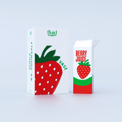 Vase Strawberry Juice - Fluid Market