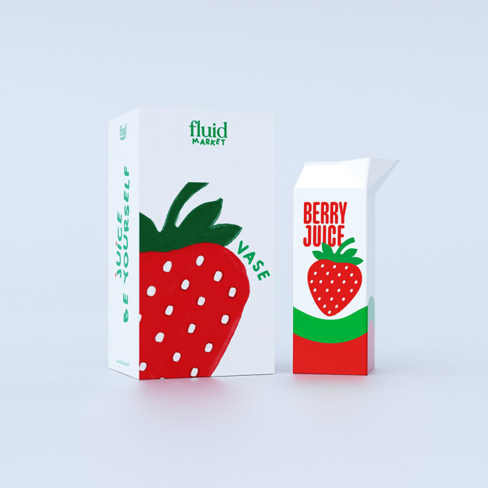 Vase Strawberry Juice - Fluid Market
