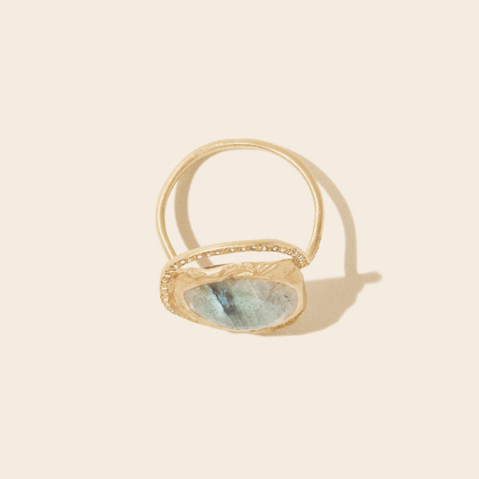 Bague gaia labradorite - taille 52