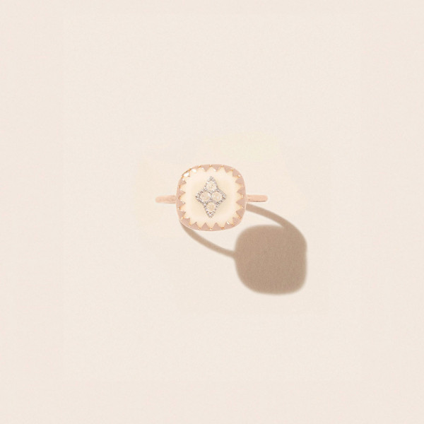 Bague pierrot blanc - taille 51 Bague pierrot blanc - taille 51