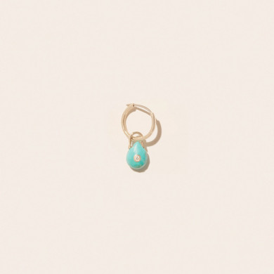 Boucle d'oreille orso turquoise Boucle d'oreille orso turquoise