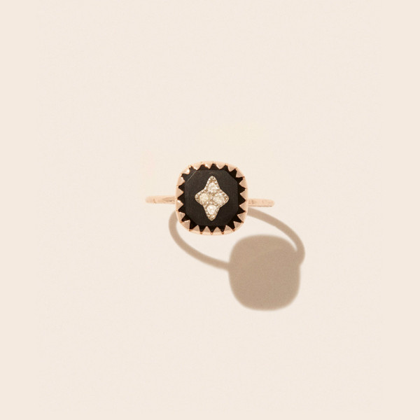 Bague pierrot noir - taille 54 Bague pierrot noir - taille 54