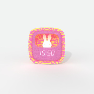 Billy Clock Pink Zebra