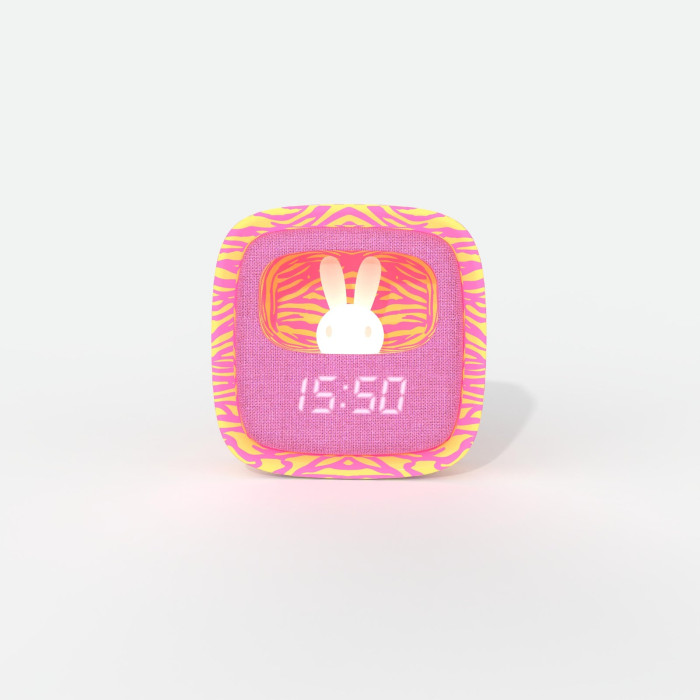 Billy Clock Pink Zebra