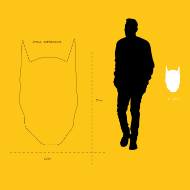 Masque Mural Batman - Small - 37 cm Masque Mural Batman - Small - 37 cm