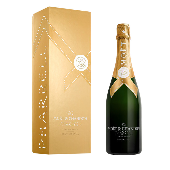 Édition limitée Pharrell Williams - Champagne Brut Impérial 75cl - or Édition limitée Pharrell Williams - Champagne Brut Impérial 75cl - or