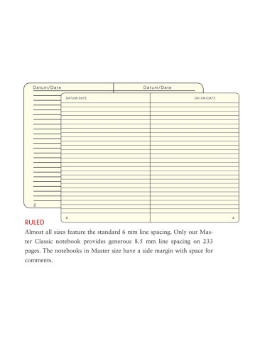 Carnet A6 rigide pocket ligné noir