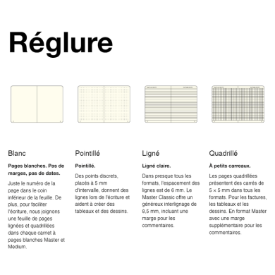 Carnet A6 rigide pocket blanc sauge