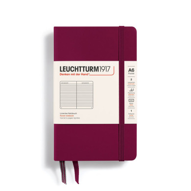 Carnet A6 rigide pocket ligné violine