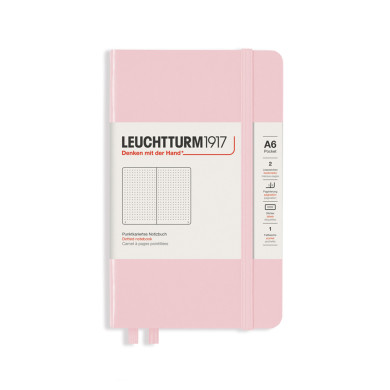 Carnet A6 rigide pocket pointillé powder