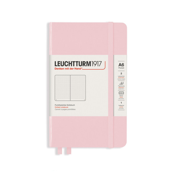 Carnet A6 rigide pocket pointillé powder Carnet A6 rigide pocket pointillé powder