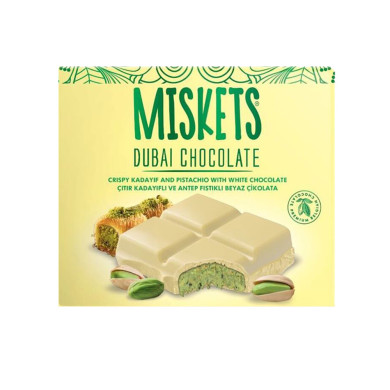 Dubaï Chocolate - pistache chocolat blanc 100g Dubaï Chocolate - pistache chocolat blanc 100g