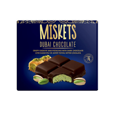 Dubaï Chocolate - pistache chocolat noir 100g Dubaï Chocolate - pistache chocolat noir 100g