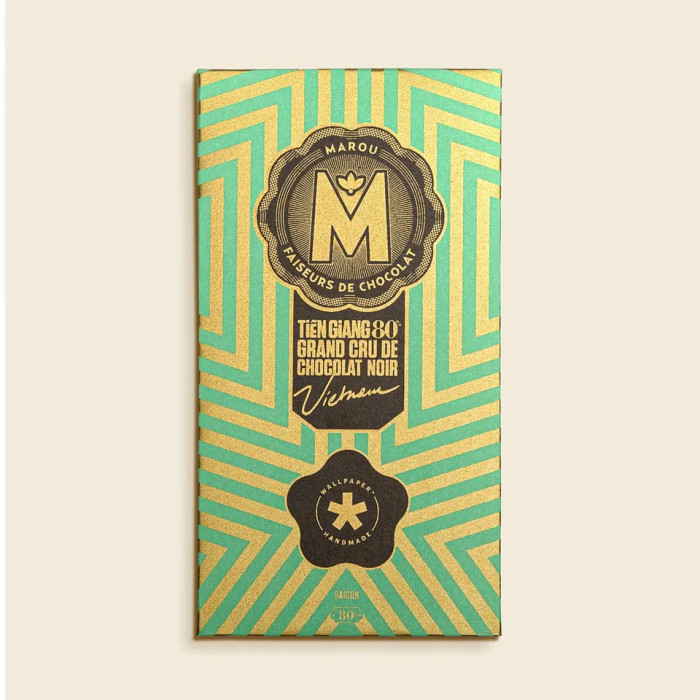Chocolat noir Tien Giang 80% édition limitée Wallpaper 80g