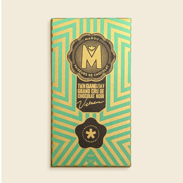 Chocolat noir Tien Giang 80% édition limitée Wallpaper 80g Chocolat noir Tien Giang 80% édition limitée Wallpaper 80g
