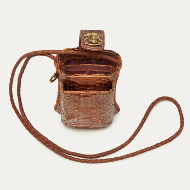 Moka Python Phone Bag Double Marcus Moka Python Phone Bag Double Marcus