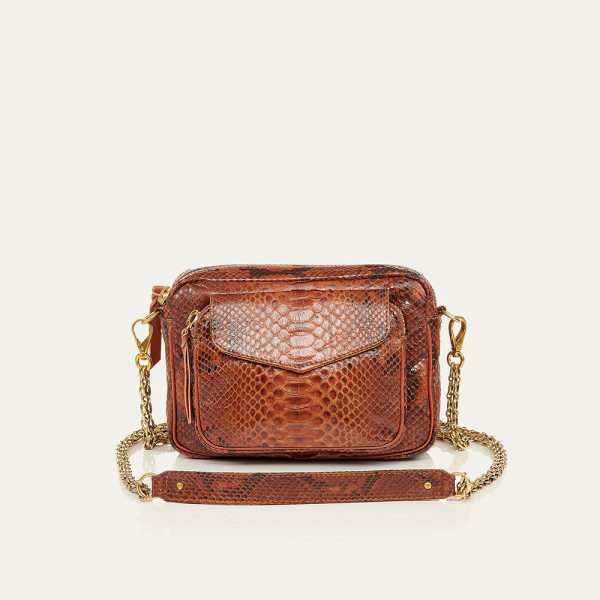 Bag Charly Moka Python Bag Charly Moka Python